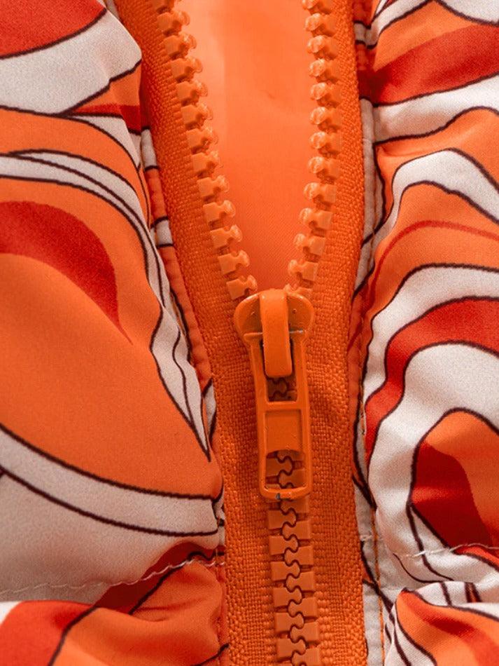 Style Core Aesthetics, New Style Trends - All Over Print Lapel Neck Sleeveless Jacket