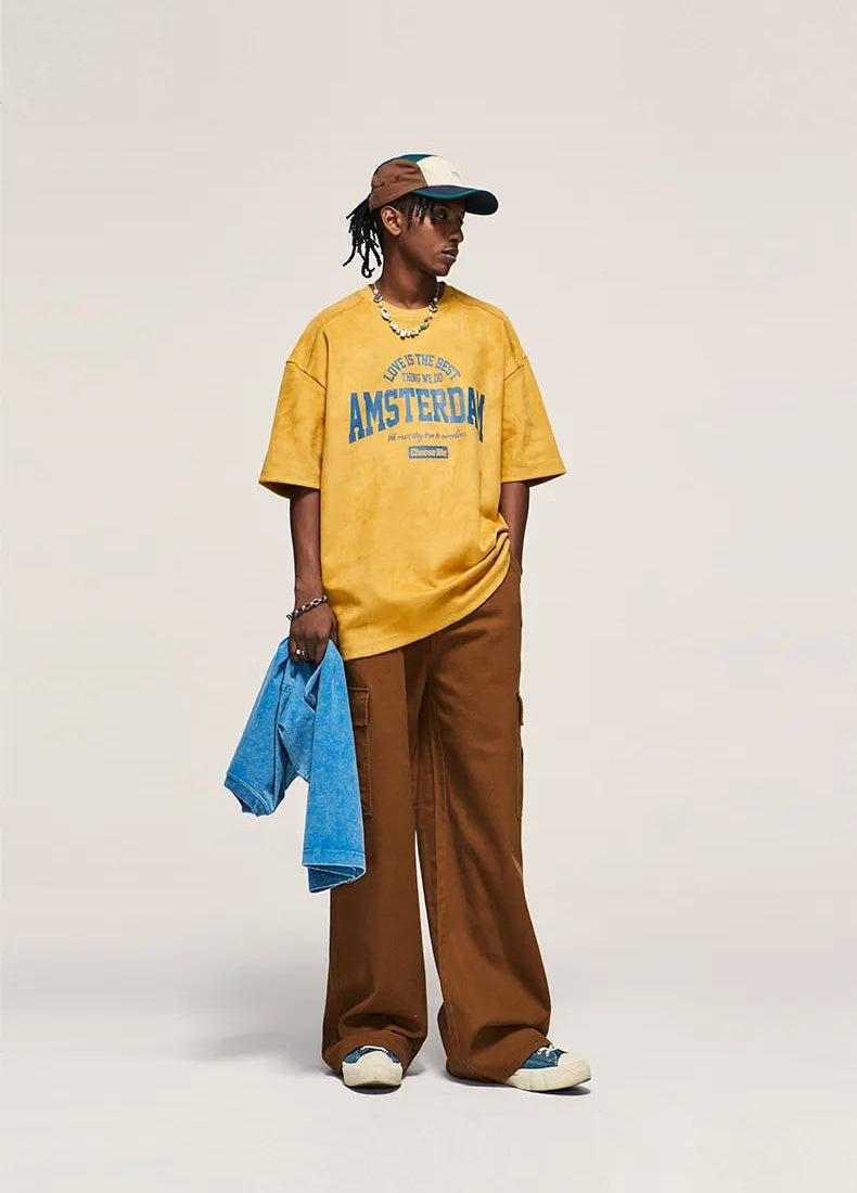 Style Core Aesthetics, New Style Trends - Amsterdam Suede Tee