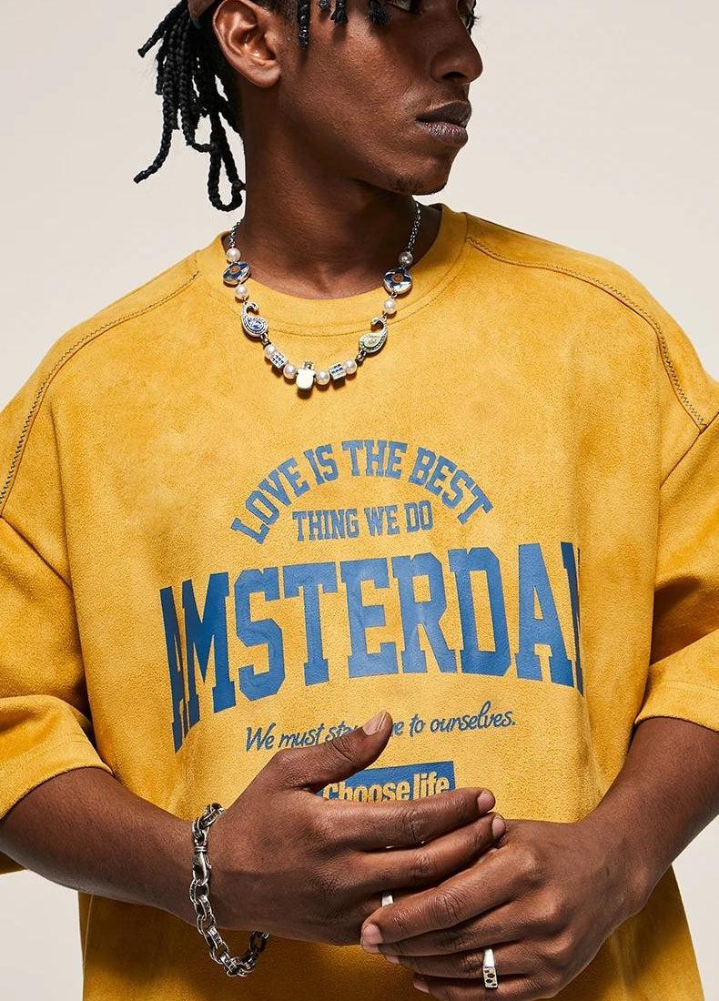 Style Core Aesthetics, New Style Trends - Amsterdam Suede Tee