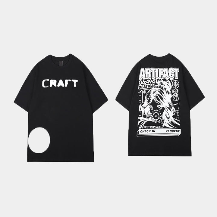 Style Core Aesthetics, New Style Trends - 'Anime Artifact Girl' T Shirt