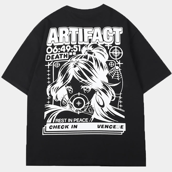 Style Core Aesthetics, New Style Trends - 'Anime Artifact Girl' T Shirt