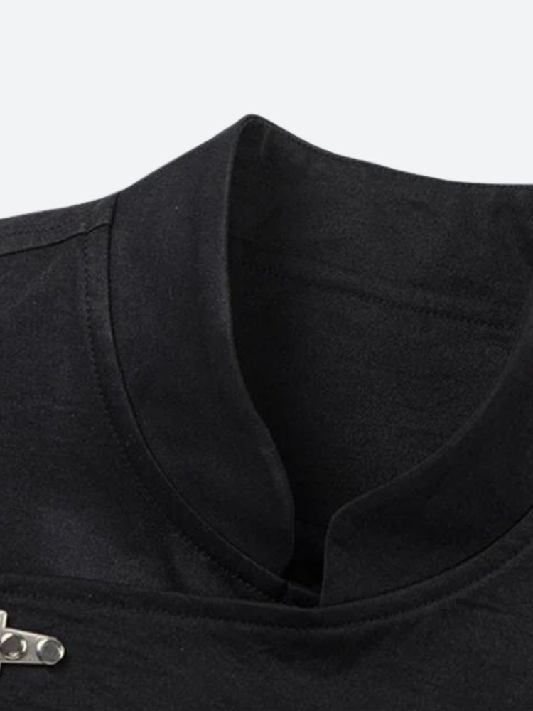 Style Core Aesthetics, New Style Trends - Asymmetric Frog Button Jacket Style Core Aesthetics, New Style Trends - Asymmetric Frog Button Jacket