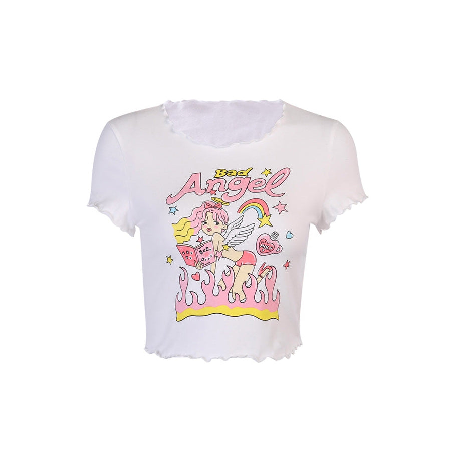 Style Core Aesthetics, New Style Trends - Bad Angel Crop Top