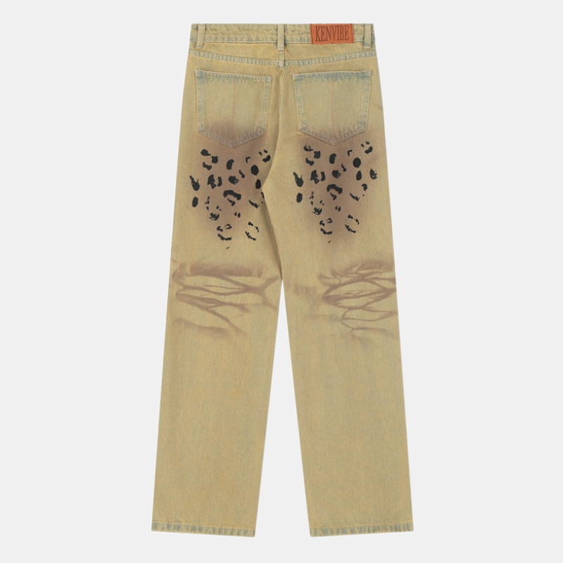 Style Core Aesthetics, New Style Trends - 'Cheeta' Jeans