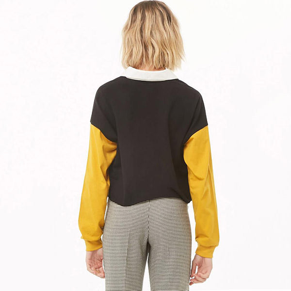 Style Core Aesthetics, New Style Trends - Color Block Zip Up Tee