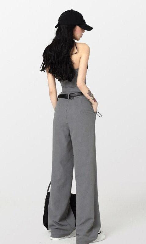 Style Core Aesthetics, New Style Trends - Corset Top & Wide Leg Pants Two Piece Set