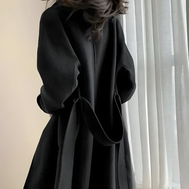 Style Core Aesthetics, New Style Trends - Dark Academia Belted Long Coat