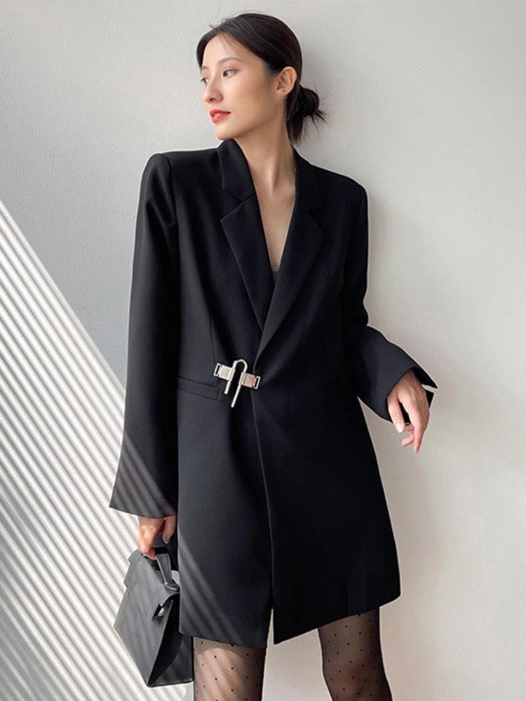 Style Core Aesthetics, New Style Trends - Dark Academia Buckle Up Blazer