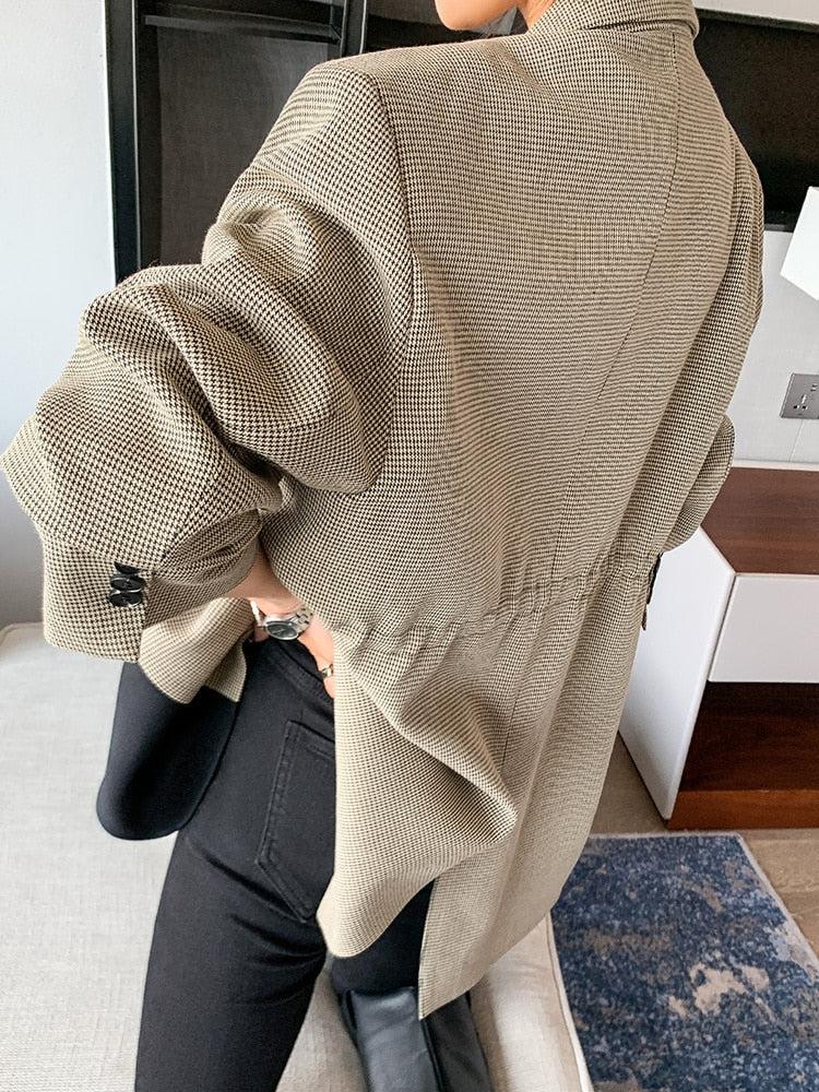 Style Core Aesthetics, New Style Trends - Dark Academia Double Color Blazer Style Core Aesthetics, New Style Trends - Dark Academia Double Color Blazer