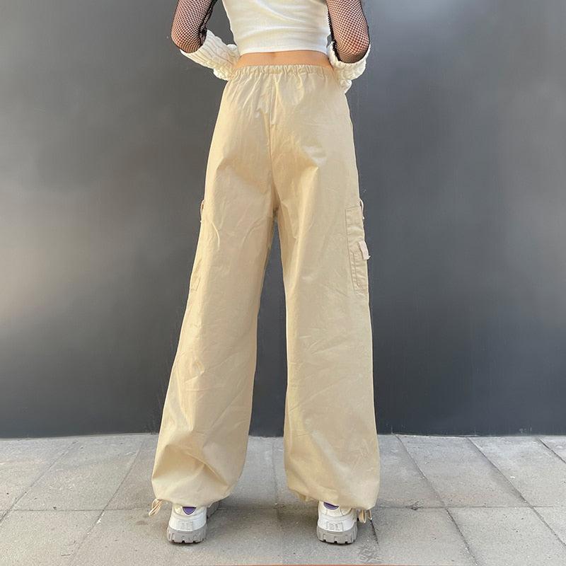 Style Core Aesthetics, New Style Trends - Fairy Grunge Drawstring Parachute Pants
