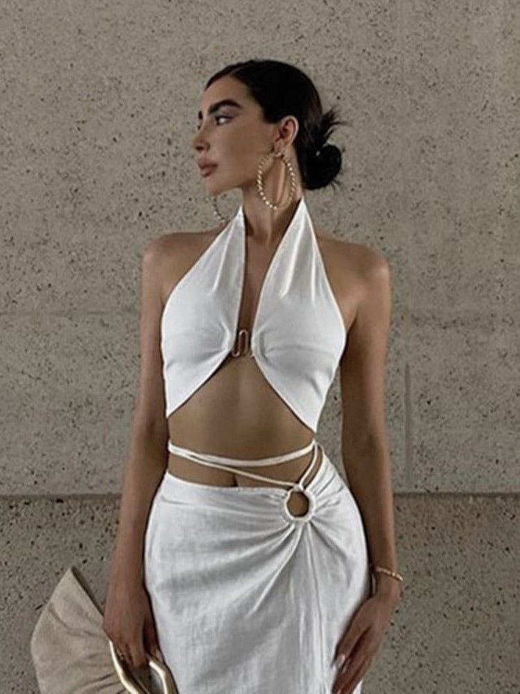 Style Core Aesthetics, New Style Trends - Halter Wrap Crop Top Style Core Aesthetics, New Style Trends - Halter Wrap Crop Top