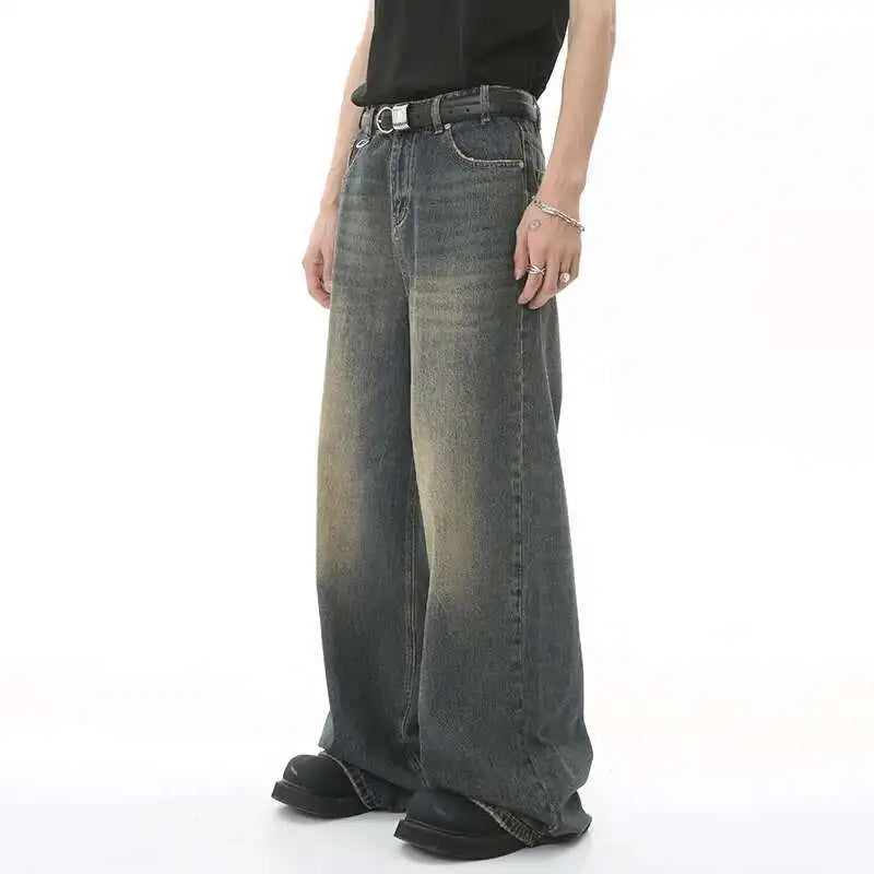 Style Core Aesthetics, New Style Trends - Jean large Y2K Metro Mist