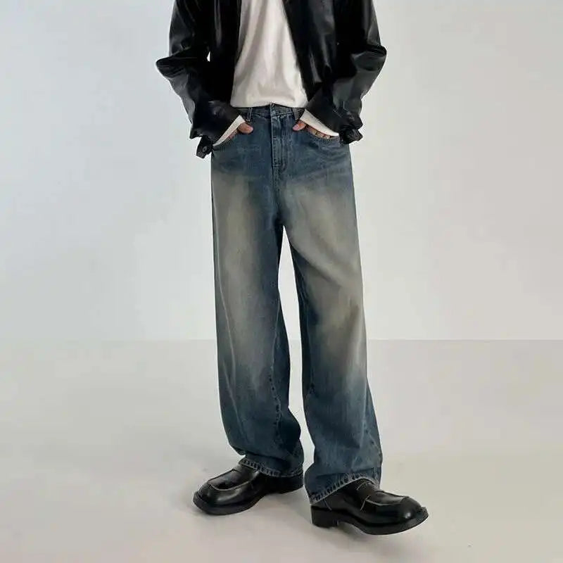 Style Core Aesthetics, New Style Trends - Jean large Y2K Stone Fade