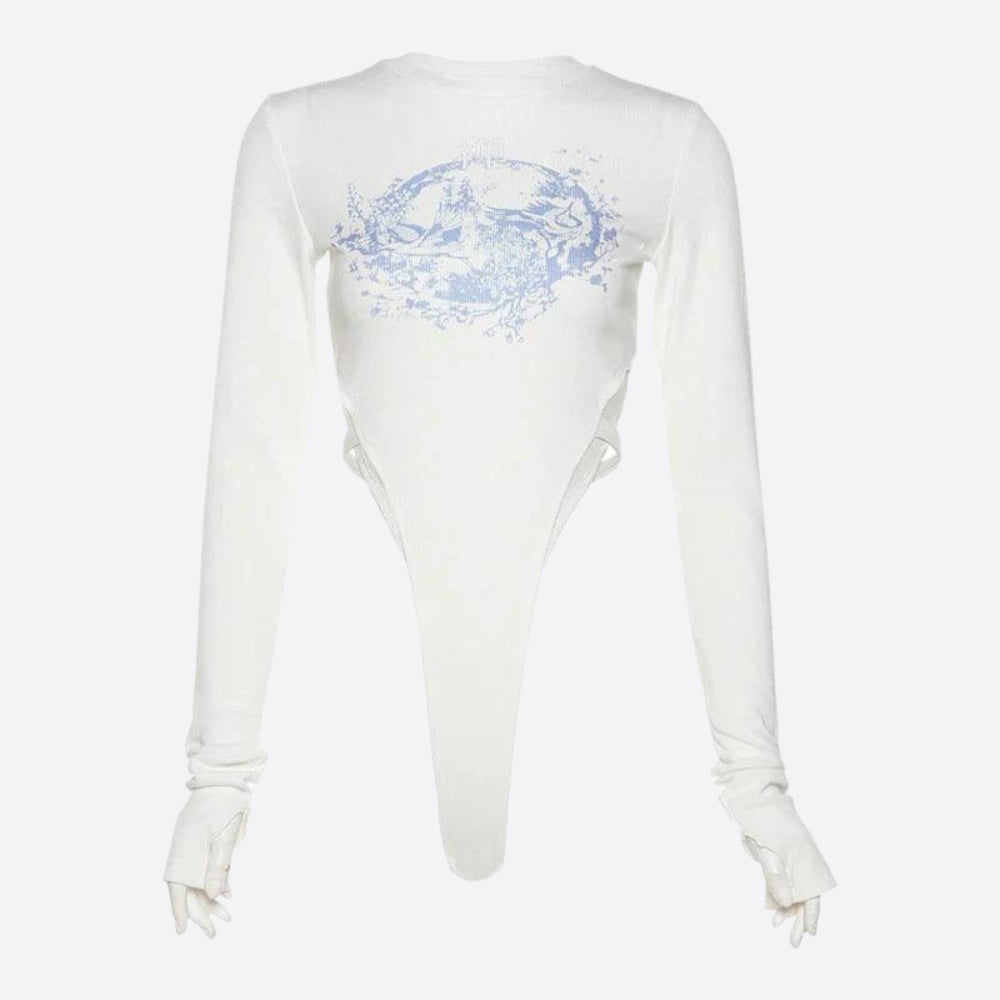 Style Core Aesthetics, New Style Trends - Mythology Figure Printed Bodysuit