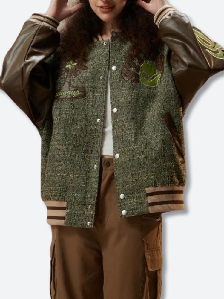 Style Core Aesthetics, New Style Trends - Patchwork Bomber Jacket Style Core Aesthetics, New Style Trends - Patchwork Bomber Jacket