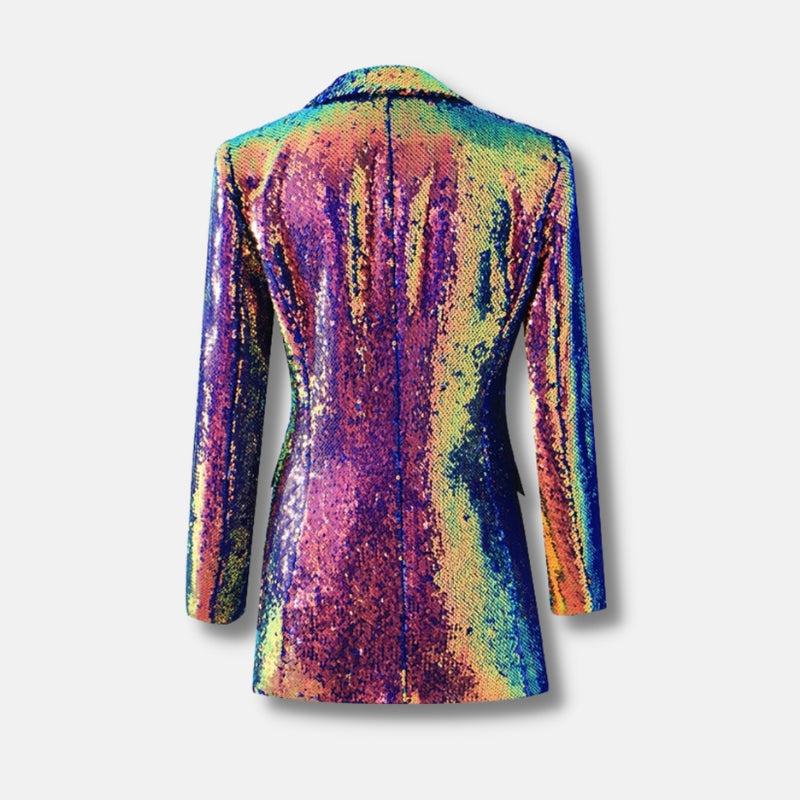Style Core Aesthetics, New Style Trends - Premium Sequin Long Blazer