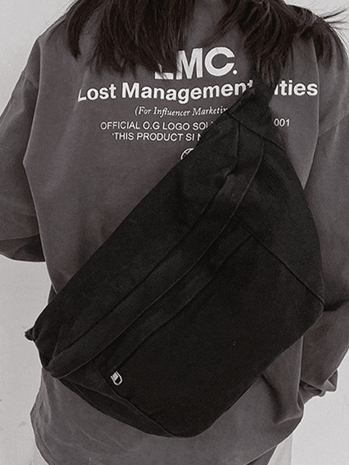 Style Core Aesthetics, New Style Trends - Sac à bandoulière à capacité de lavage vintage