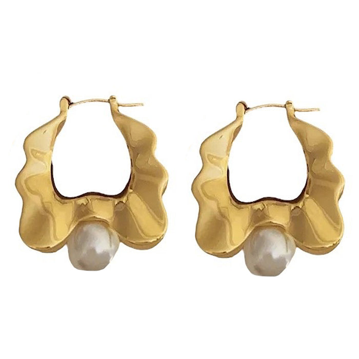 Style Core Aesthetics, New Style Trends - Vintage Pearl Wavy Earrings