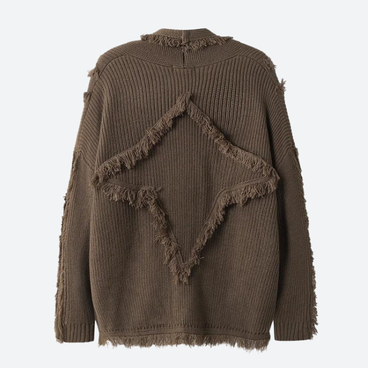 Style Core Aesthetics, New Style Trends - Vintage Pockets Tasseled Knitted Cardigan