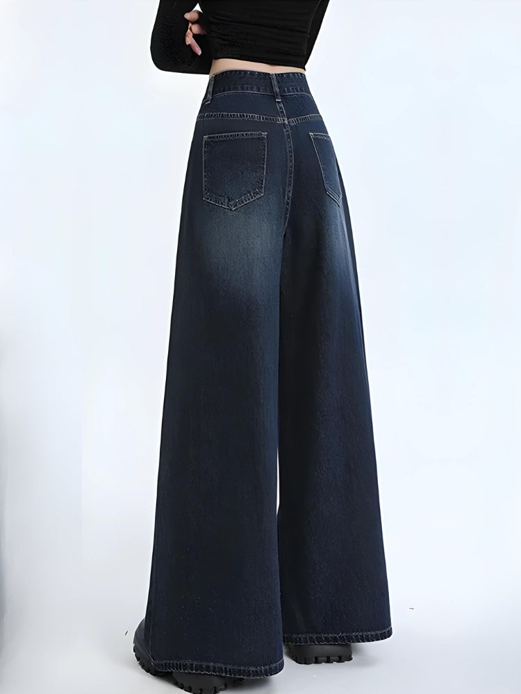 Style Core Aesthetics, New Style Trends - Wide Leg Regular Waist Jeans