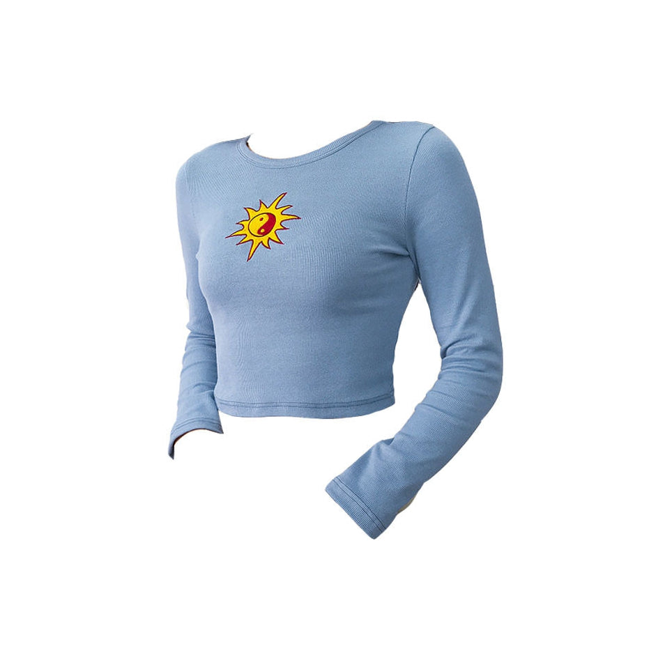 Style Core Aesthetics, New Style Trends - Ying Yang Long Sleeve Top