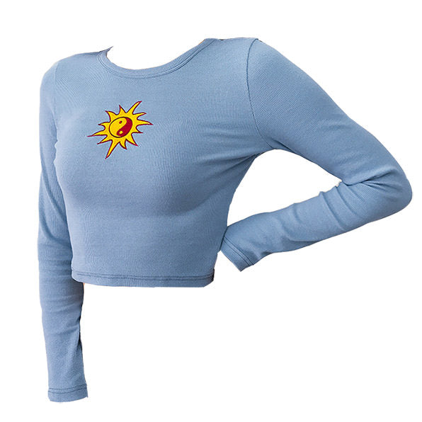 Style Core Aesthetics, New Style Trends - Ying Yang Long Sleeve Top