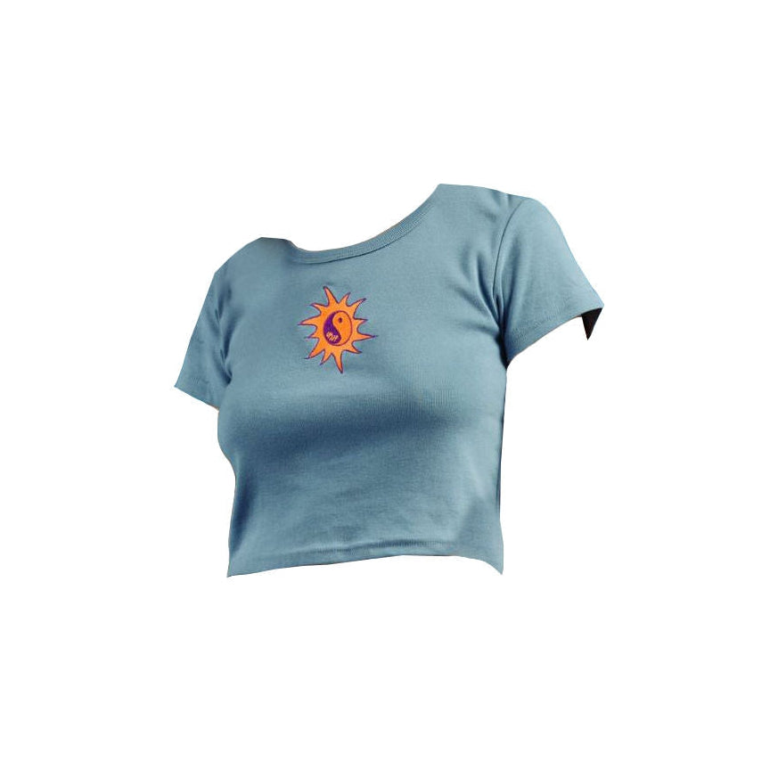 Style Core Aesthetics, New Style Trends - Ying Yang Ribbed Tee