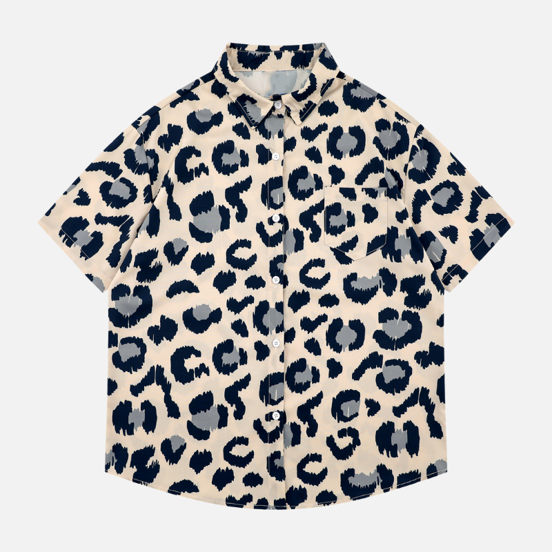 Style Core Aesthetics, New Style Trends All-Over Leopard Print Shirt