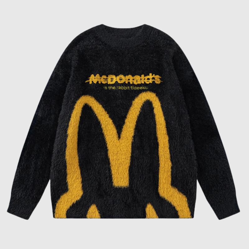 Style Core Aesthetics, New Style Trends Autumn Retro Loose Knit Sweater