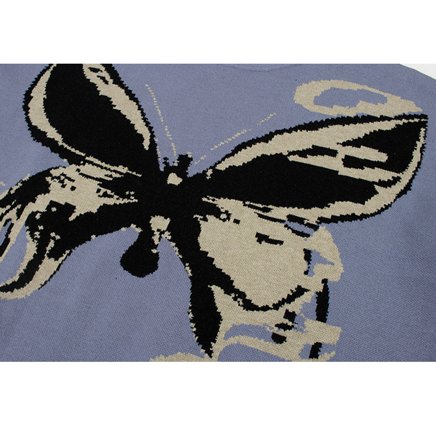 Style Core Aesthetics, New Style Trends Buttterfly Knitted Sweater
