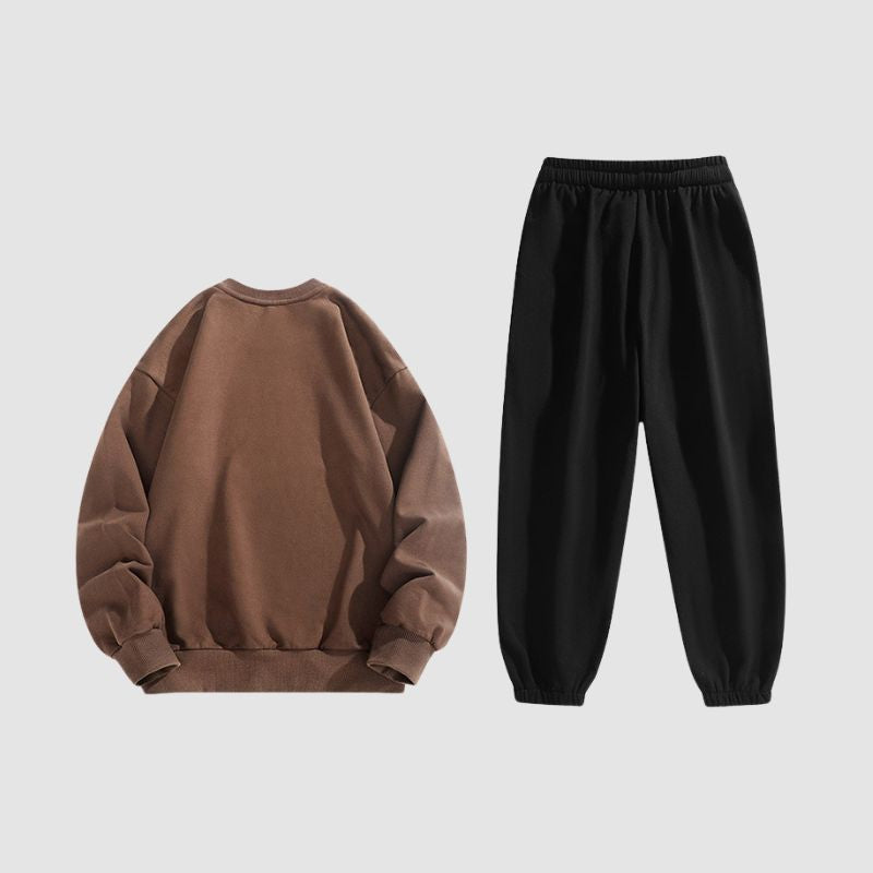 Style Core Aesthetics, New Style Trends Cartoon Casual Sweatshirt Sets