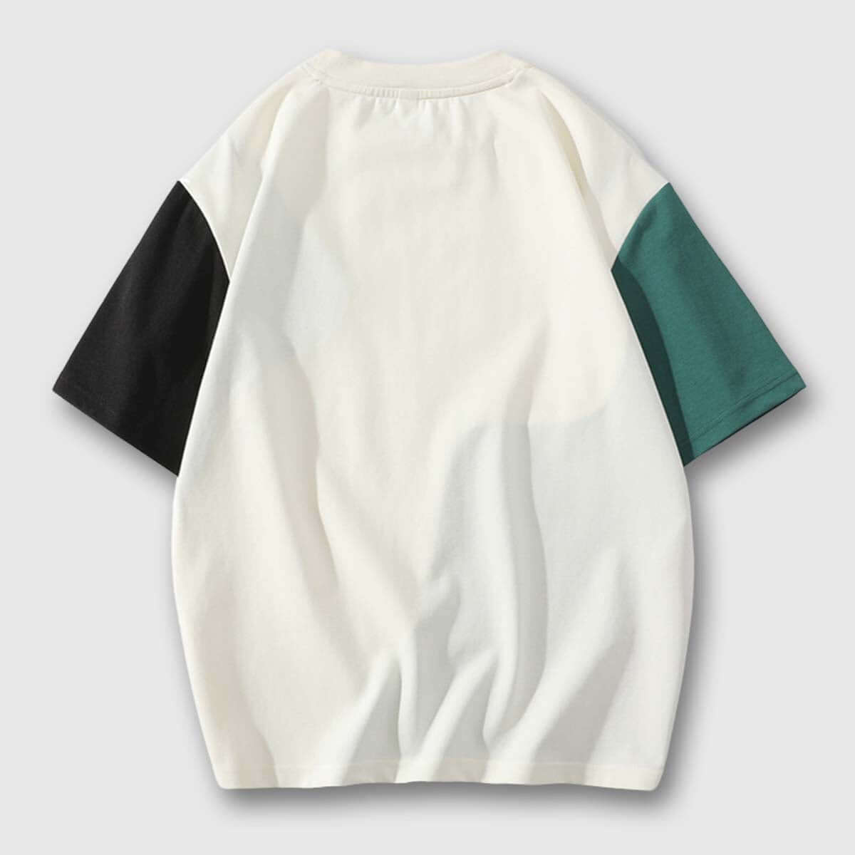 Style Core Aesthetics, New Style Trends Colorblock Casual Loose T-Shirt