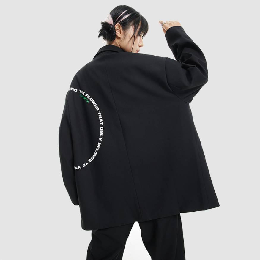 Style Core Aesthetics, New Style Trends Detachable Flower Decor Blazer Style Core Aesthetics, New Style Trends Detachable Flower Decor Blazer