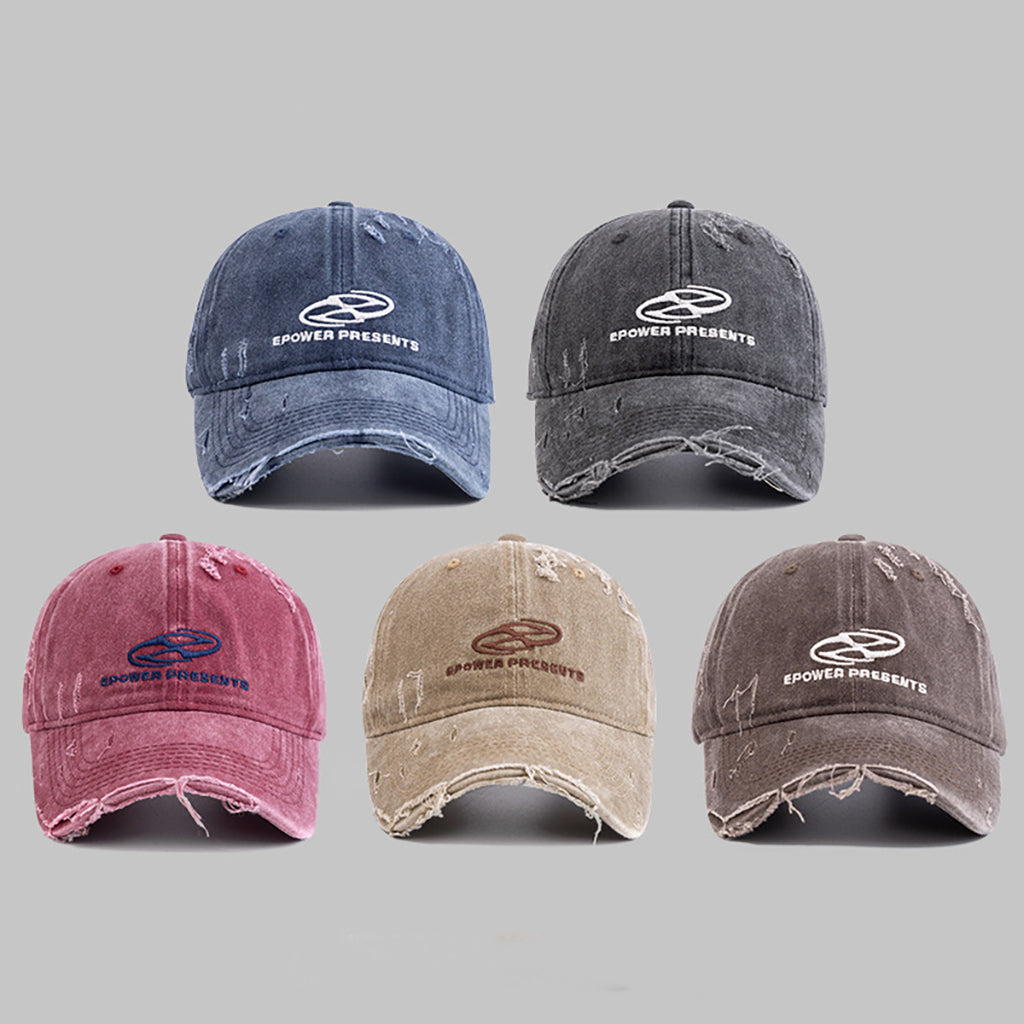 Style Core Aesthetics, New Style Trends Distressed Denim Baseball Cap Style Core Aesthetics, New Style Trends Distressed Denim Baseball Cap
