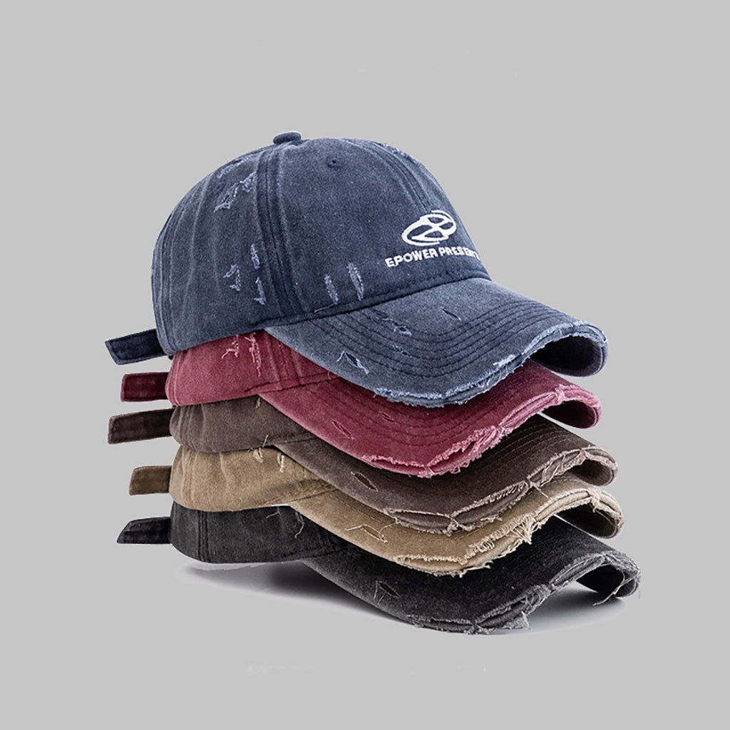 Style Core Aesthetics, New Style Trends Distressed Denim Baseball Cap Style Core Aesthetics, New Style Trends Distressed Denim Baseball Cap