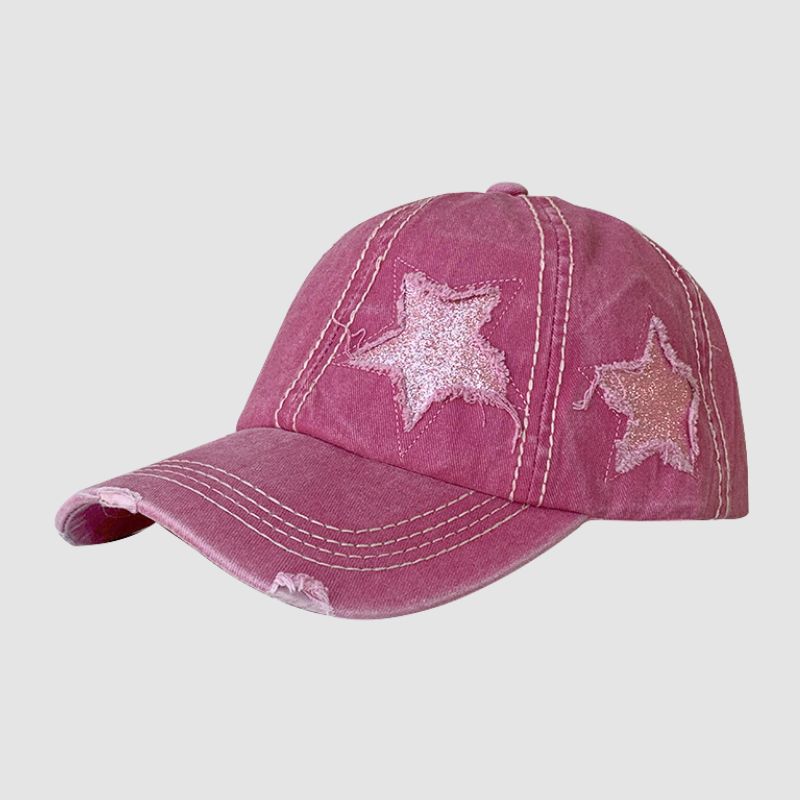 Style Core Aesthetics, New Style Trends Distressed Star Baseball Cap