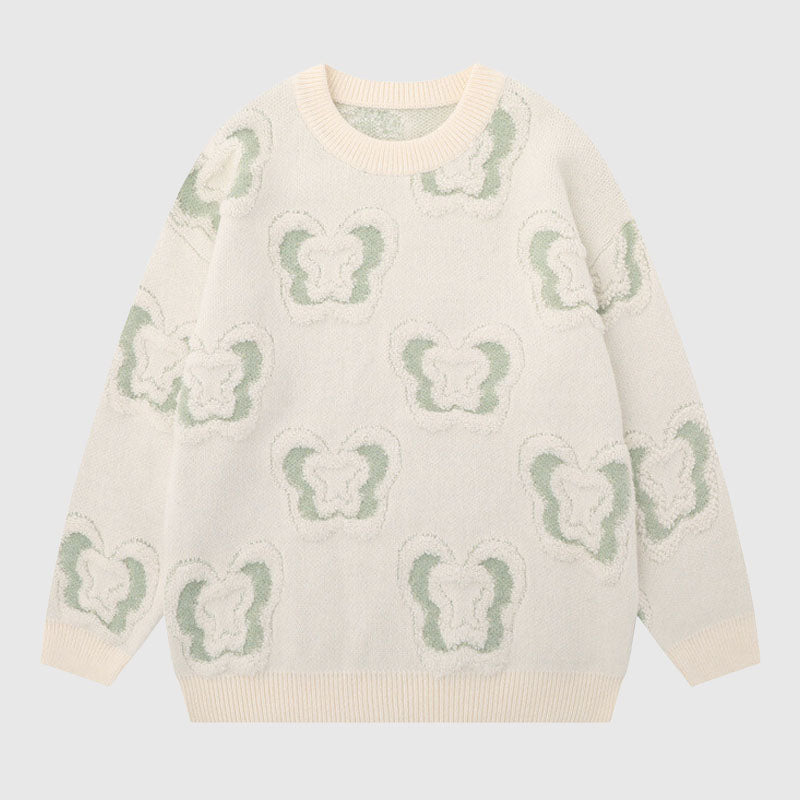 Style Core Aesthetics, New Style Trends Full Butterfly Embroidered Pullover