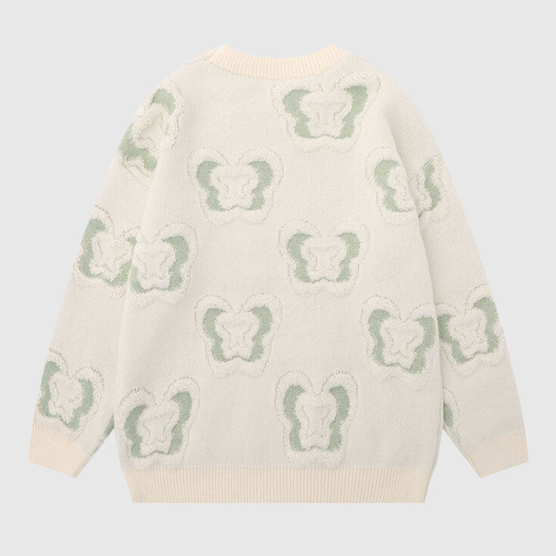 Style Core Aesthetics, New Style Trends Full Butterfly Embroidered Pullover