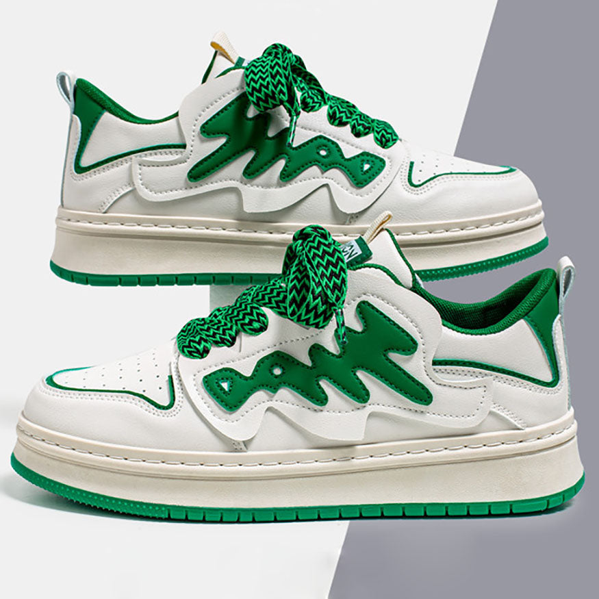 Style Core Aesthetics, New Style Trends Graffiti Pattern Skate Shoes