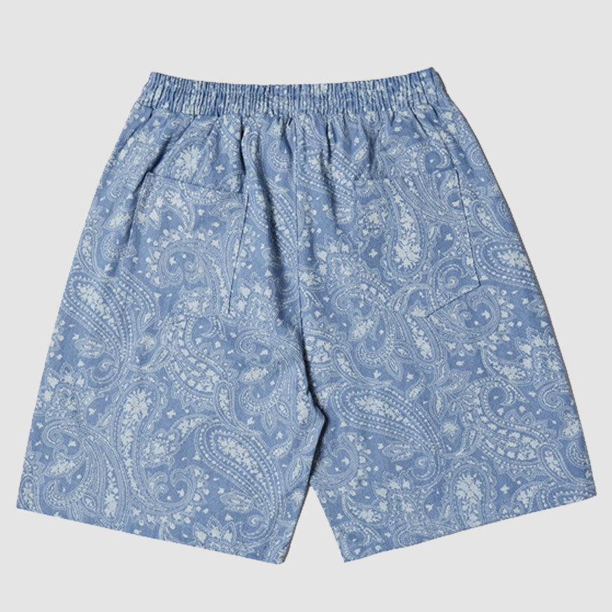 Style Core Aesthetics, New Style Trends Paisley Pattern Drawstring Shorts