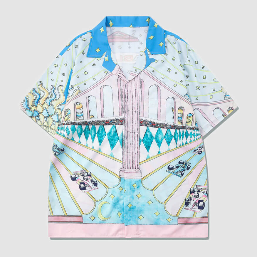 Style Core Aesthetics, New Style Trends Racing Digital Print Shirt+Shorts