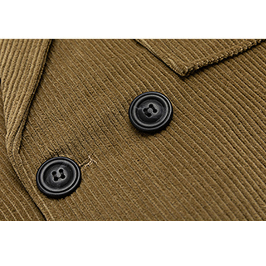 Style Core Aesthetics, New Style Trends Ruched Sleeve Corduroy Blazer Style Core Aesthetics, New Style Trends Ruched Sleeve Corduroy Blazer