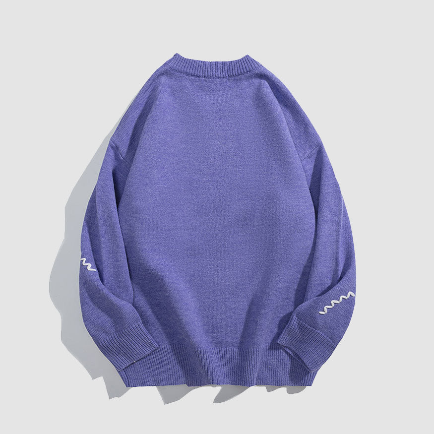 Style Core Aesthetics, New Style Trends Scarf Rabbit Pattern Sweater