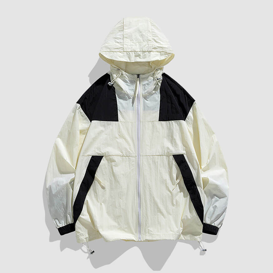 Style Core Aesthetics, New Style Trends Splicing Casual Breathable Sunproof QD Jacket