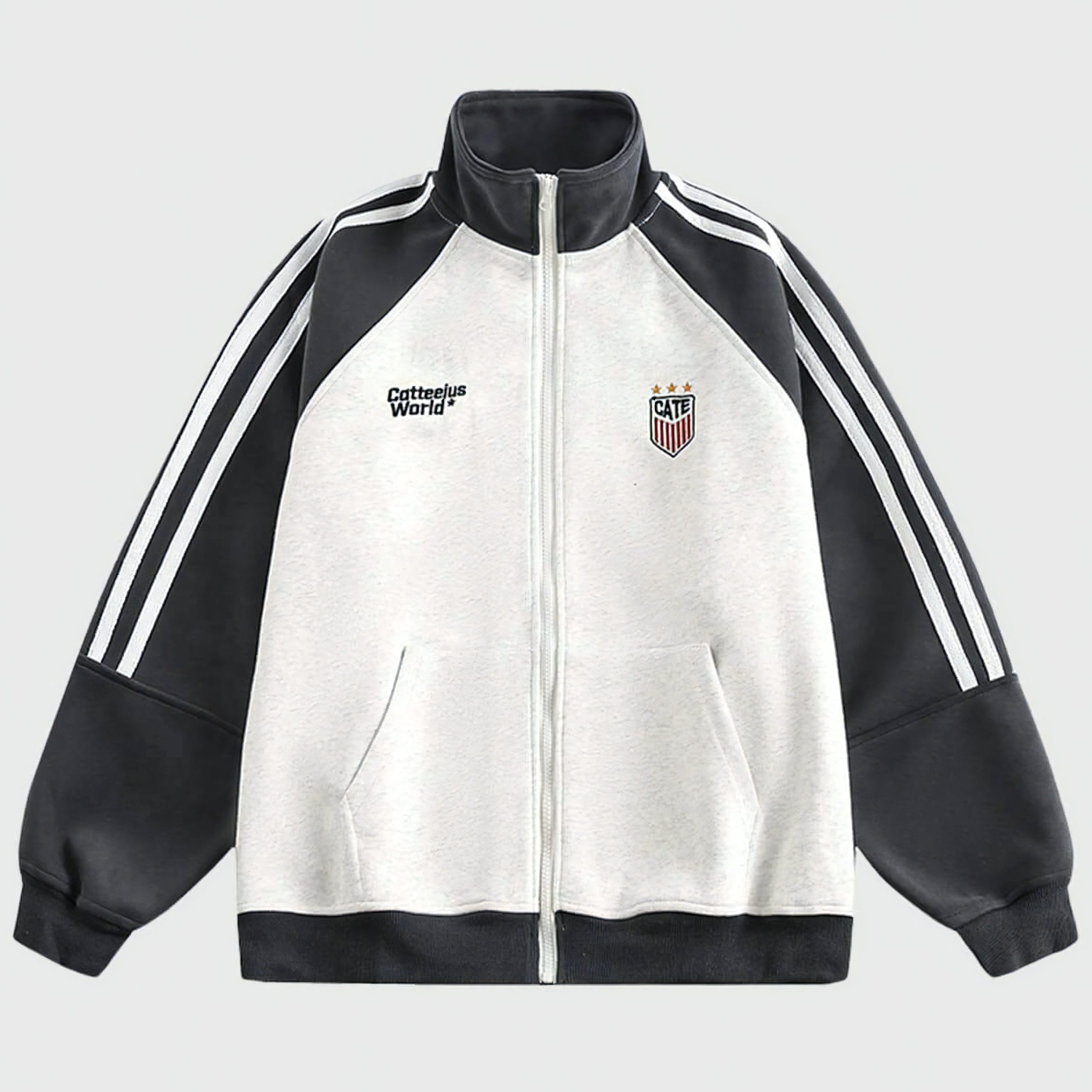 Style Core Aesthetics, New Style Trends Stand Collar Track Jacket