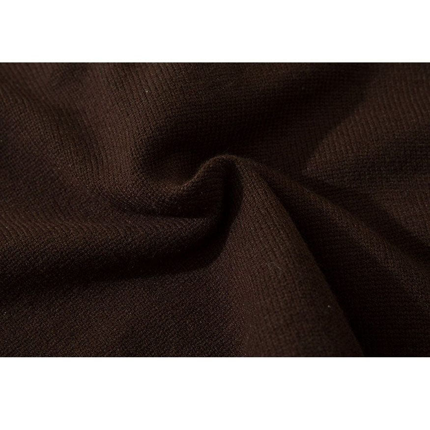 Style Core Aesthetics, New Style Trends Tassel Letter Embroidery Halter Neck Cropped Sweater Style Core Aesthetics, New Style Trends Tassel Letter Embroidery Halter Neck Cropped Sweater