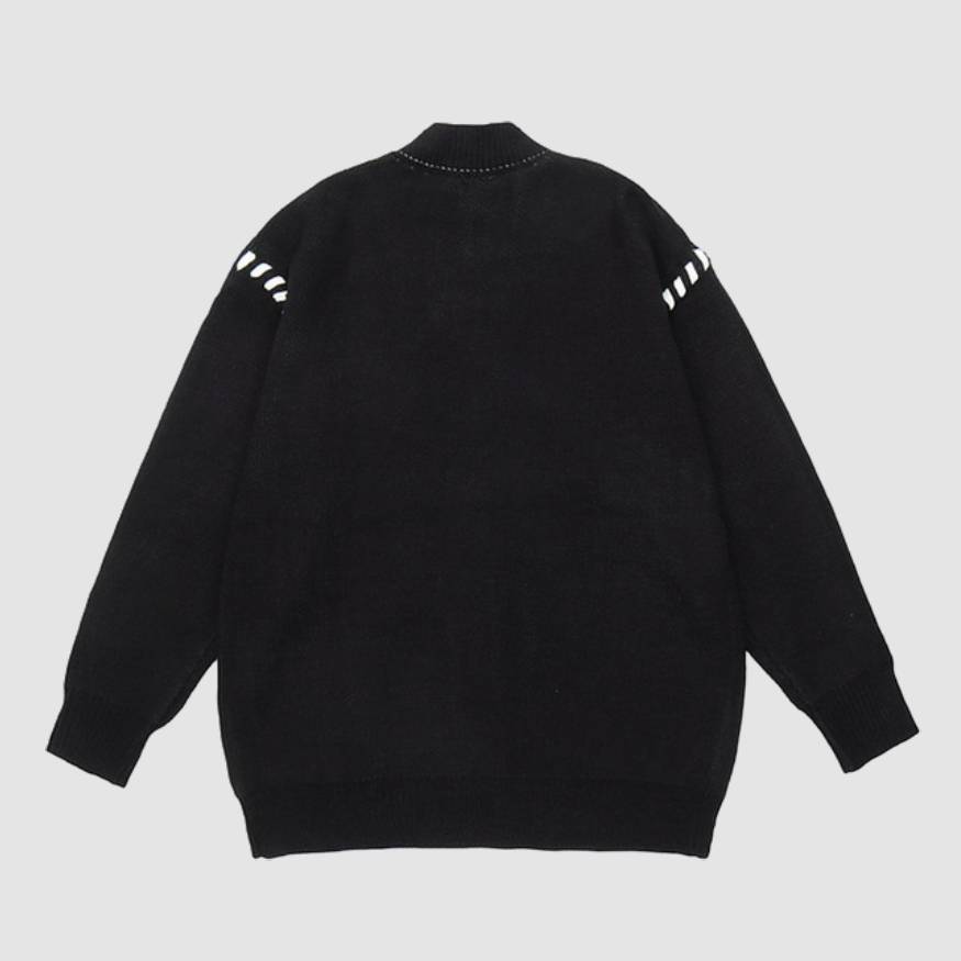 Style Core Aesthetics, New Style Trends Tassel Star Pattern Cardigan Sweater