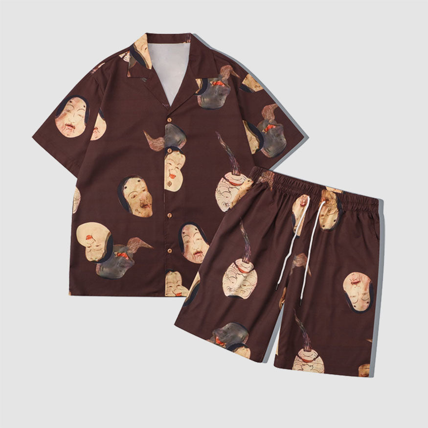 Style Core Aesthetics, New Style Trends Two Piece Japanese Style Shirt + Shorts