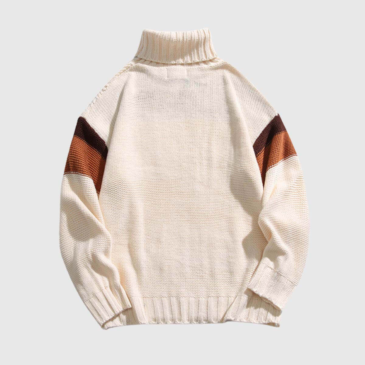 Style Core Aesthetics, New Style Trends Vintage Colorblock Turtleneck Sweater