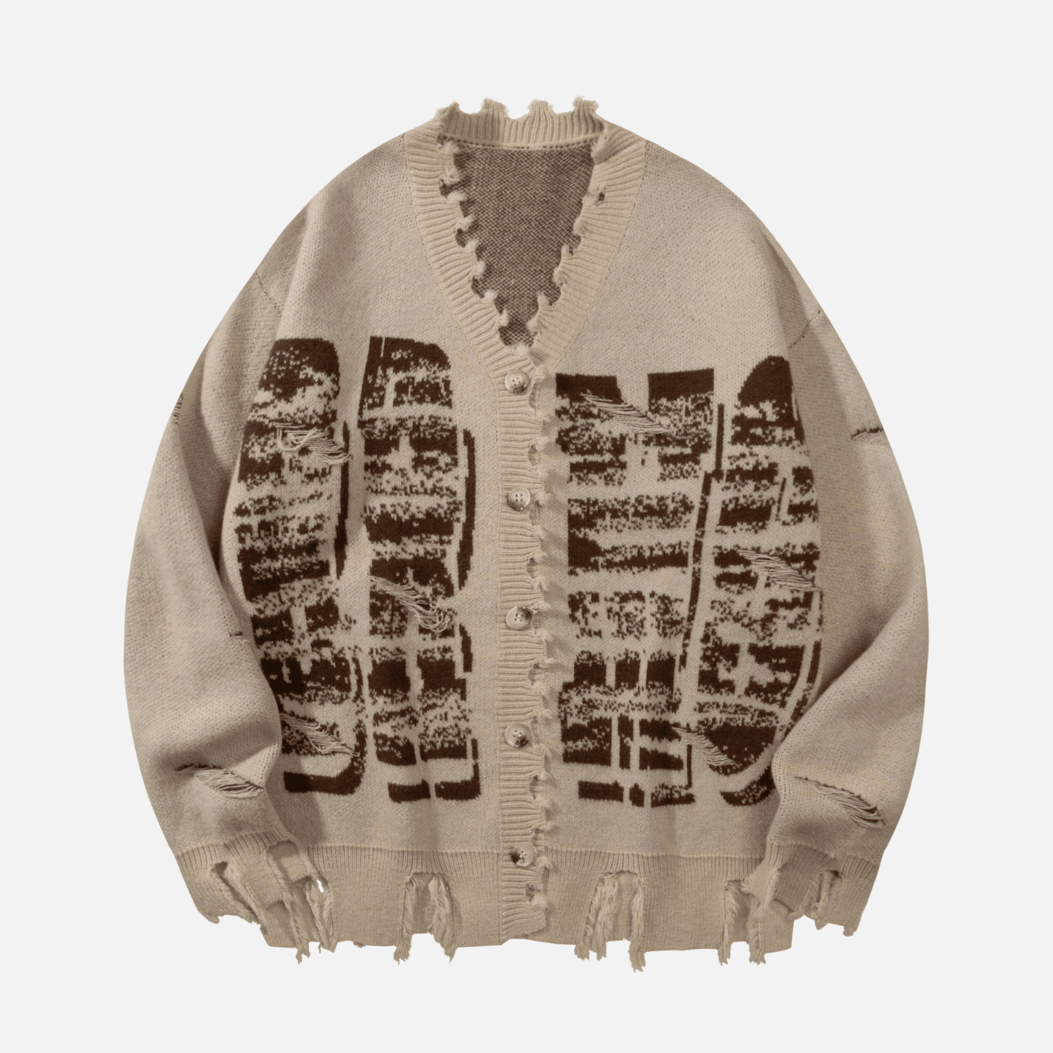 Style Core Aesthetics, New Style Trends Vintage Distressed Knit Cardigan